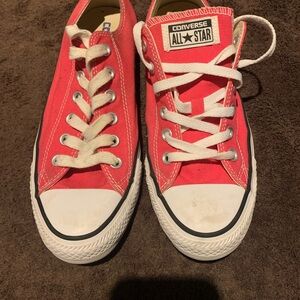 Converse Kids Red Canvas Sneakers